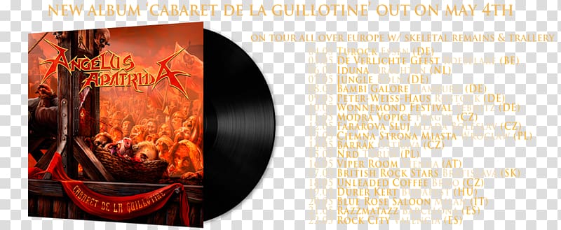 Angelus Apatrida Cabaret De La Guillotine Sharpen the Guillotine Album 15th Anniversary SUPER BEST, usa transparent background PNG clipart
