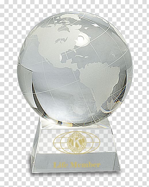 Award Crystal Globe Gift Engraving, glass trophy transparent background PNG clipart