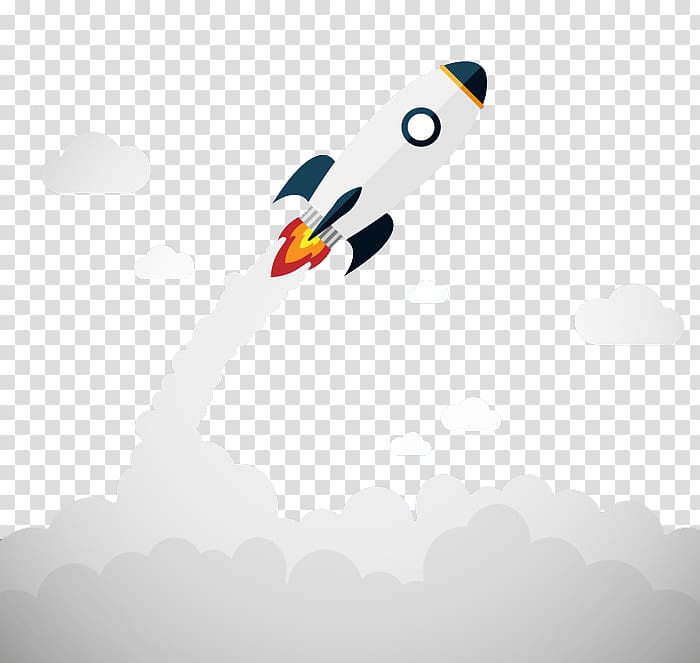 rocket launching transparent background PNG clipart