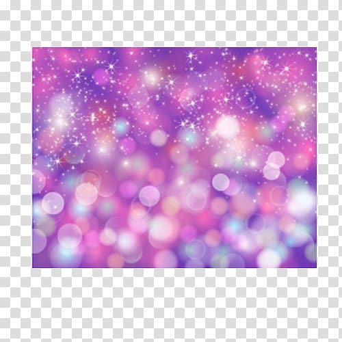 bokeh lights, Light Euclidean Star Circle, Purple Stars aesthetic design material transparent background PNG clipart