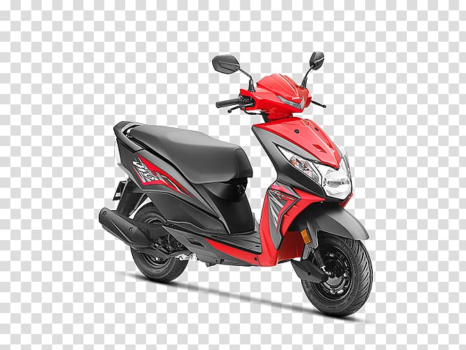 red and black motor scooter, Honda Dio Scooter Honda Activa Motorcycle, honda transparent background PNG clipart