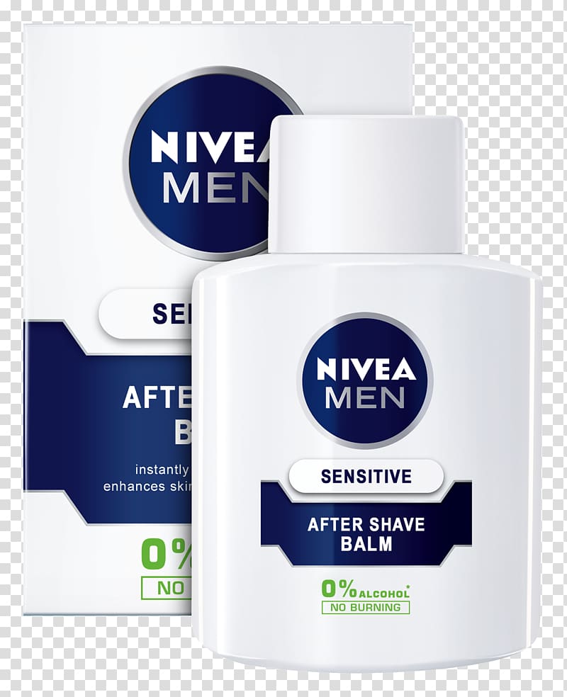 Lotion Nivea For Men Sensitive After Shave Balm Aftershave Balsam, after shave transparent background PNG clipart