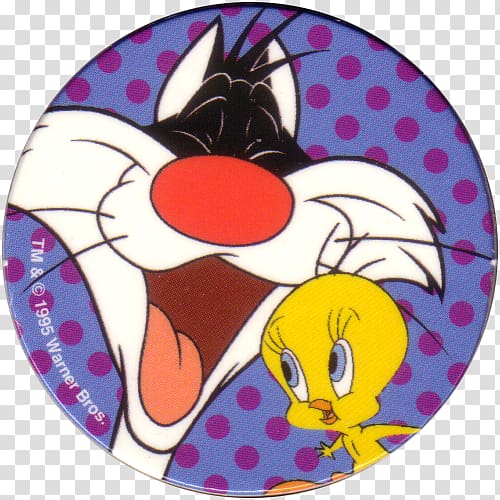 Milk caps Looney Tunes Tweety Sylvester Cartoon, sylvester and tweety transparent background PNG clipart