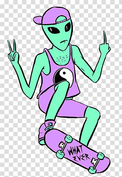 Sticker Alien Paper Drawing YouTube, Alien transparent background PNG clipart