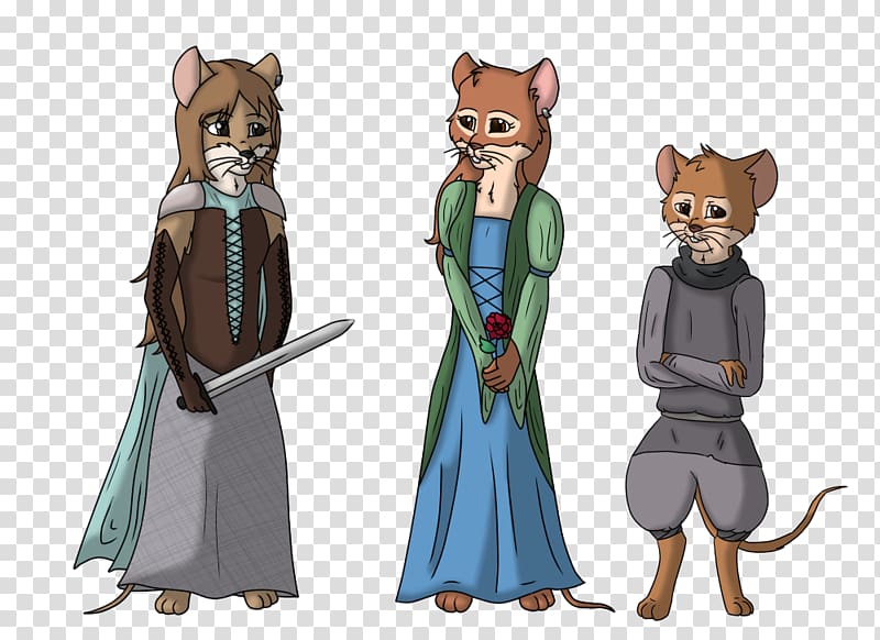 Carnivora Character Animated cartoon, redwall transparent background PNG clipart