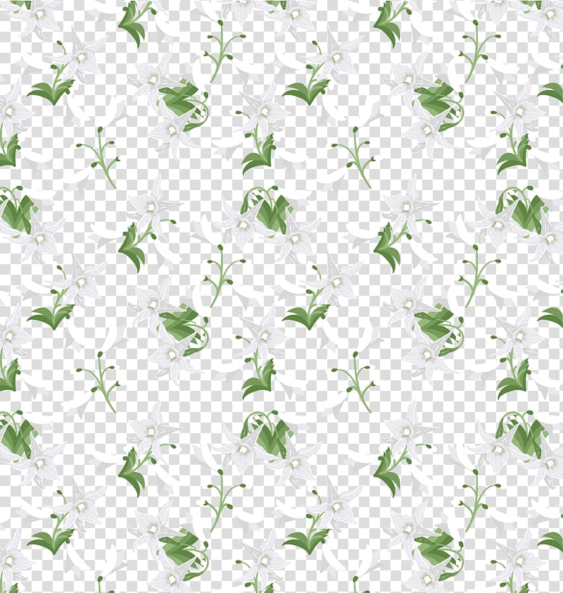 Pattern, Romantic Lily pattern transparent background PNG clipart