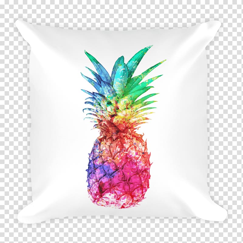 Towel Throw Pillows Pineapple Cushion, watercolor pineapple transparent background PNG clipart