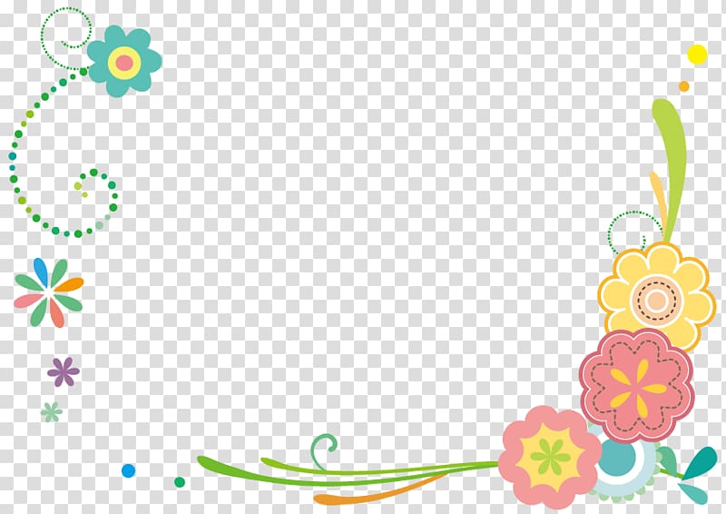 Spring flowers frame., others transparent background PNG clipart