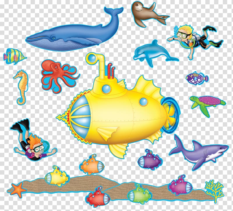 Teacher Sea Adventure Bulletin Board Classroom Blackboard, under sea transparent background PNG clipart