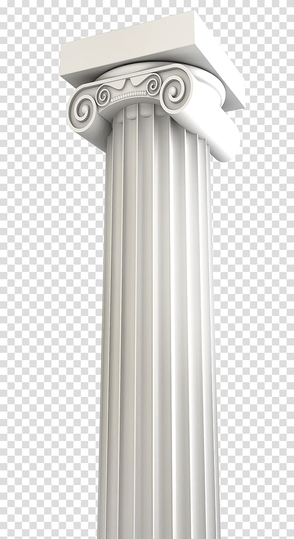 white pillar , Column Plaster Pier, Free Continental plaster pillars pull material transparent background PNG clipart