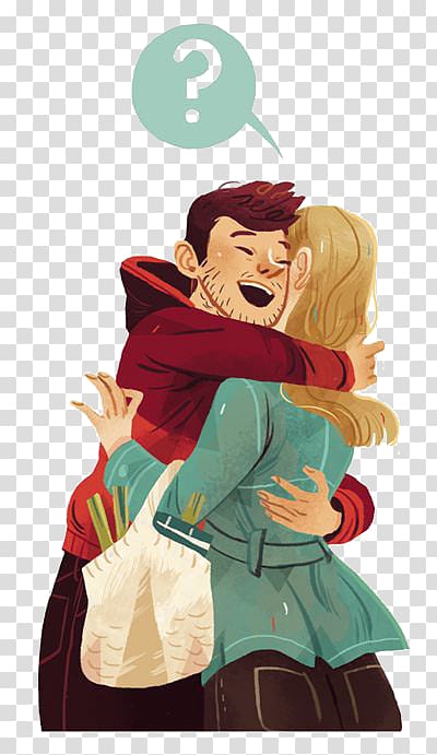 National Hugging Day Love Illustration, Hugging couple transparent background PNG clipart