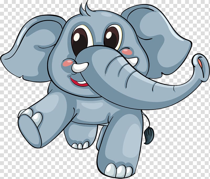 gray elephant , Elephantidae Childhood, Cartoon baby elephant transparent background PNG clipart