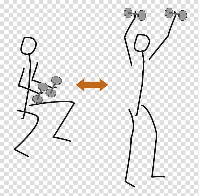 Forearm Training Triceps brachii muscle , dumbbells squats transparent background PNG clipart