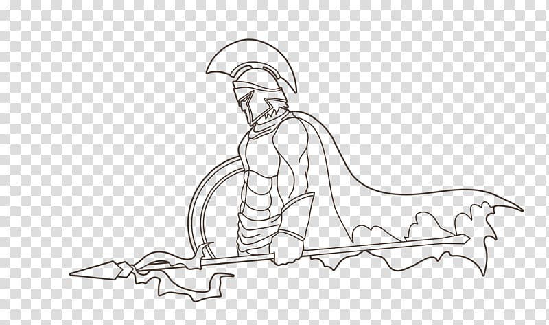 Spartan army Spear Drawing, spear transparent background PNG clipart