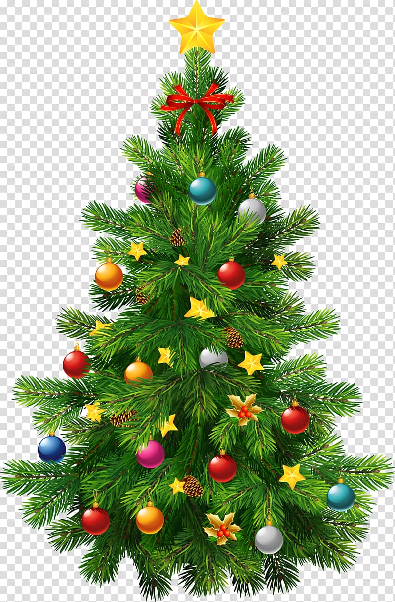 Christmas tree Christmas ornament , Large Deco Christmas Tree , green Christmas tree sticker transparent background PNG clipart