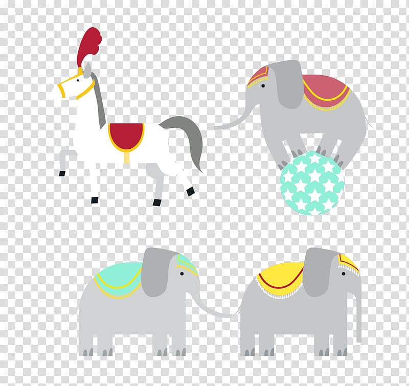 Performance Circus, Elephant transparent background PNG clipart