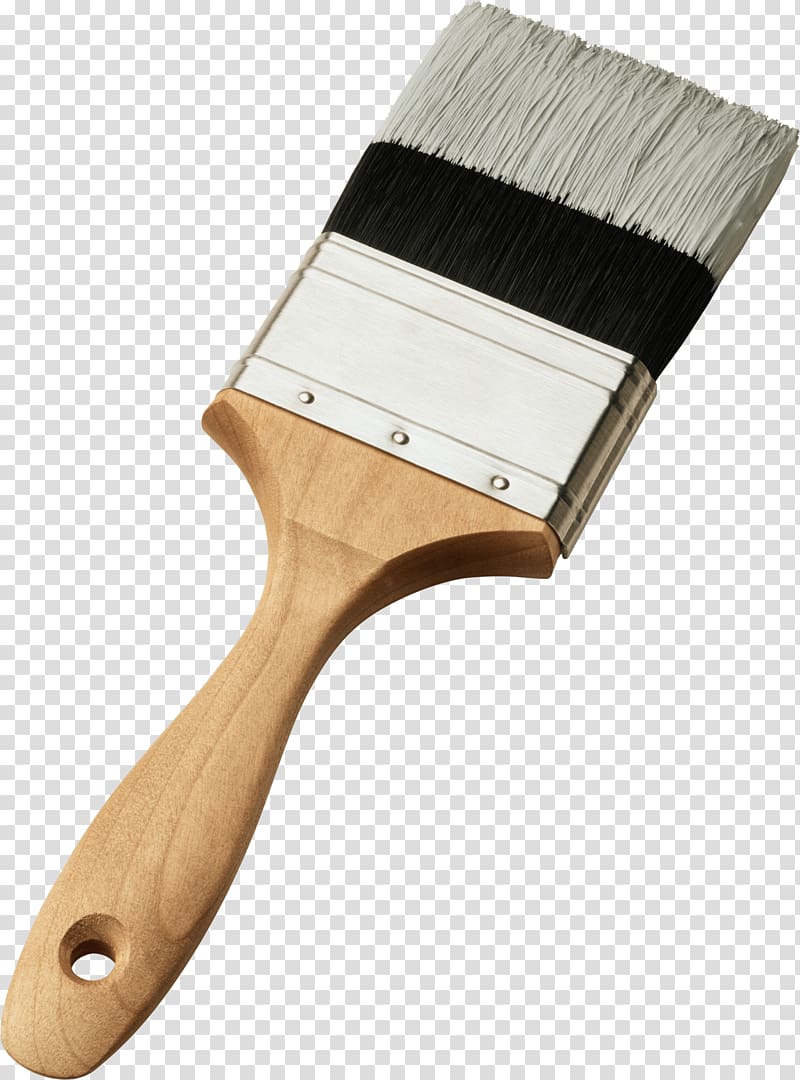 brown paint brush illustration, Brush Right transparent background PNG clipart