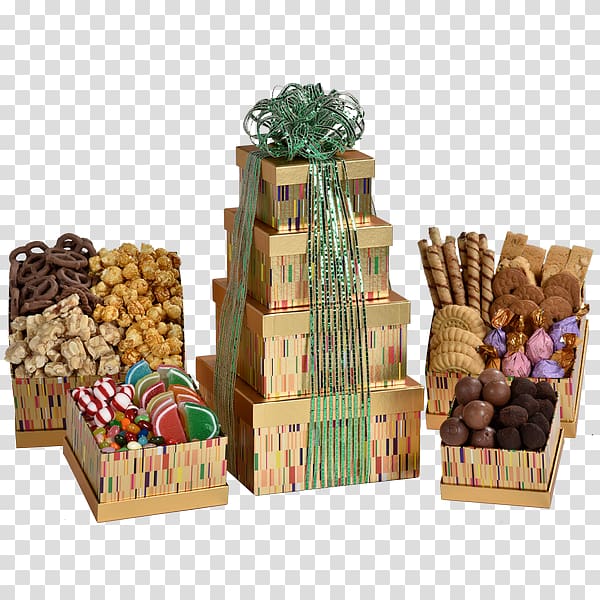 Food Gift Baskets Christmas Hamper, gift transparent background PNG clipart
