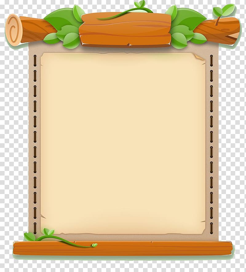 fresh and cute game ui border transparent background PNG clipart