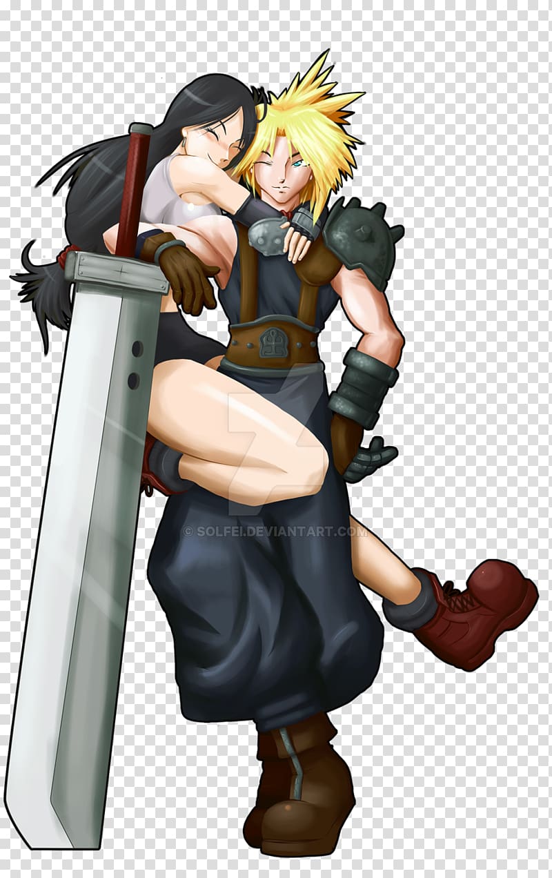 final fantasy cloud and tifa chibi