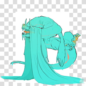 Mammal Turquoise , design transparent background PNG clipart thumbnail