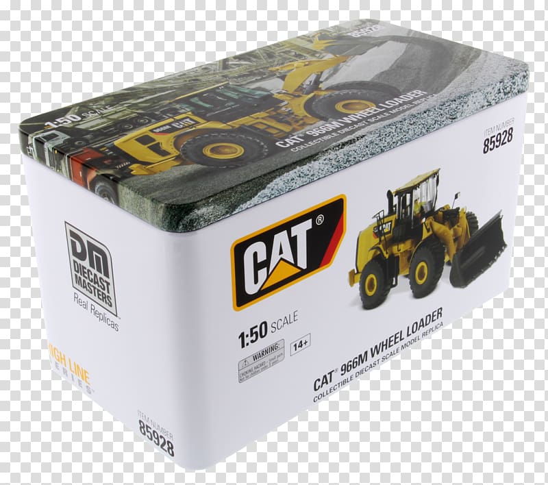 Caterpillar Inc. Die-cast toy Loader Continuous track 1:50 scale, cast dice transparent background PNG clipart