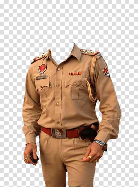 person in brown uniform illustration, Sub-inspector Madhya Pradesh Police Police officer, Police transparent background PNG clipart