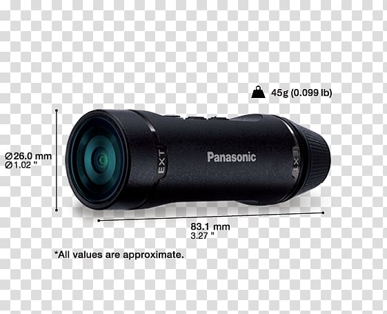 Panasonic HX-A1 Video Cameras Action camera, Lights Camera Action transparent background PNG clipart