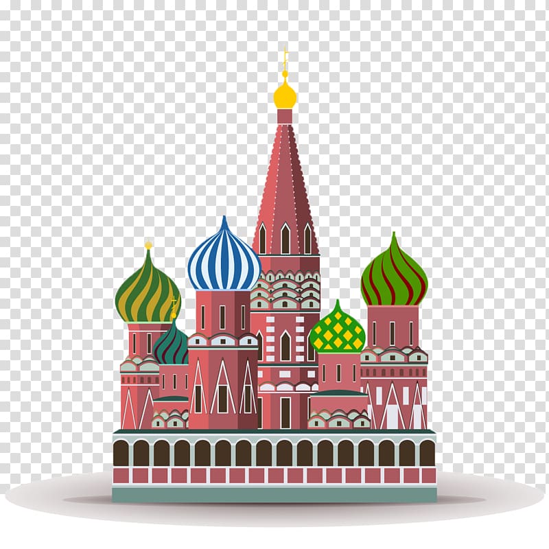 Saint Basil\'s Cathedral Moscow Kremlin Red Square graphics Illustration, cathedral transparent background PNG clipart