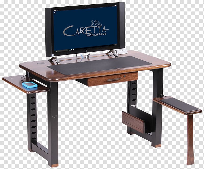 Computer desk Table Shelf Standing desk, table transparent background PNG clipart