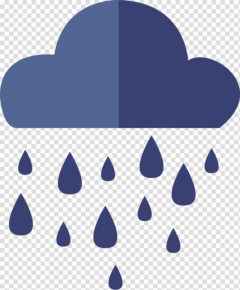 Flat rain Icon transparent background PNG clipart
