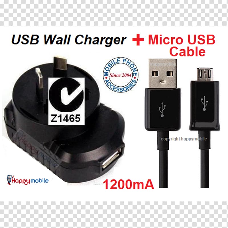 Electrical cable Battery charger Micro-USB Mobile Phones, micro usb cable transparent background PNG clipart