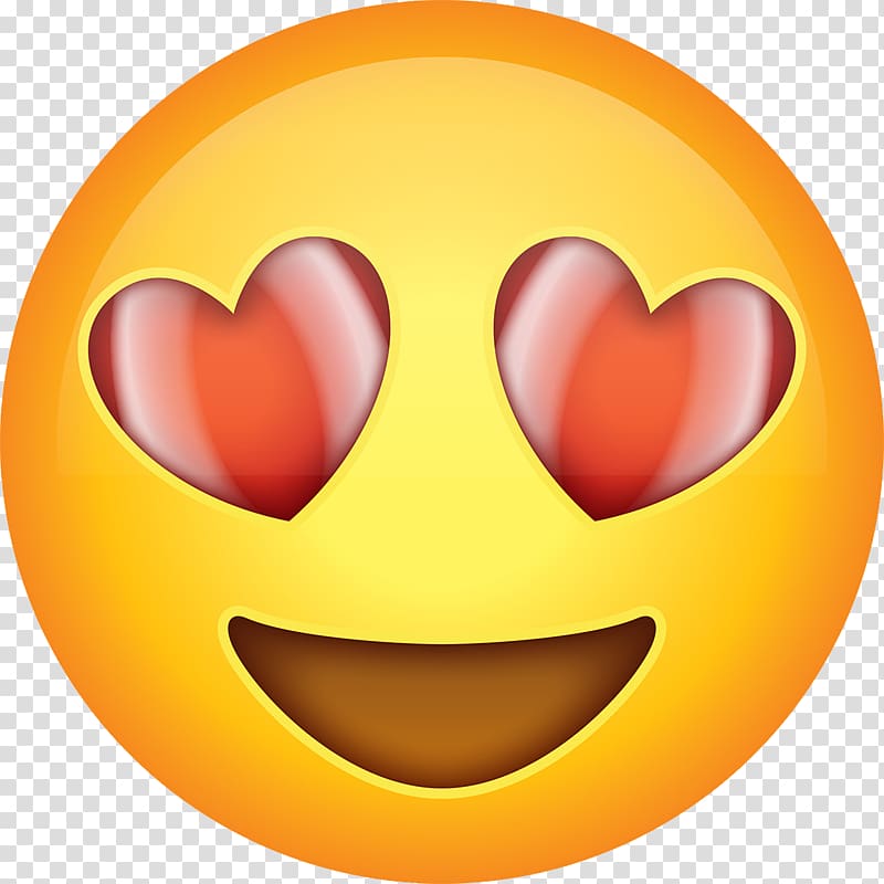 Heart eye emoji illustration, Emoji Happiness Emoticon ...