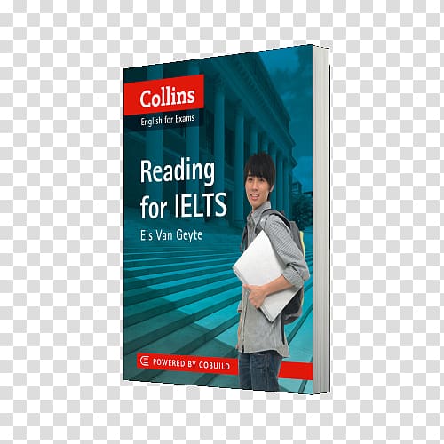 Reading for IELTS Collins Writing for Ielts Collins Get Ready for IELTS Speaking International English Language Testing System Collins English Dictionary, book transparent background PNG clipart
