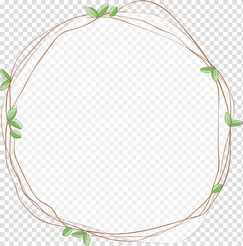 Circle, Green shoots Line border transparent background PNG clipart