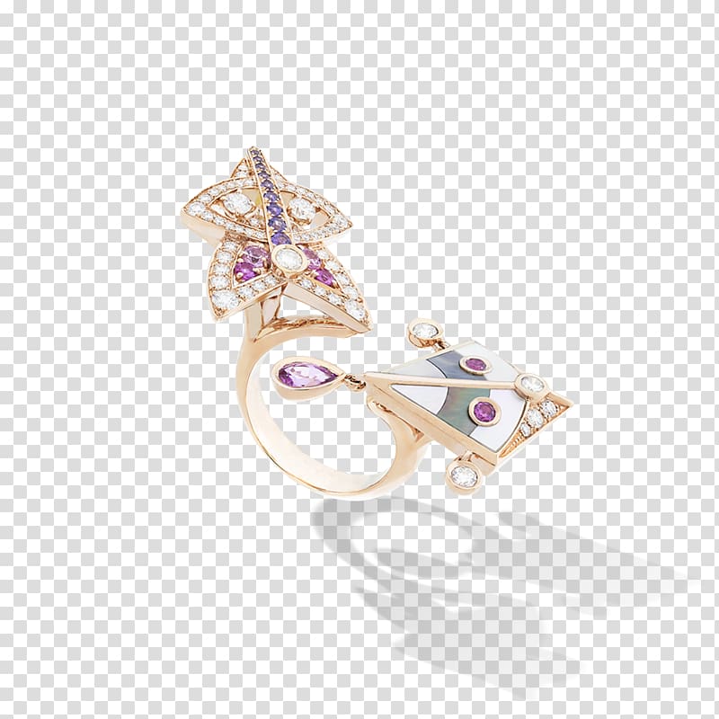 Amethyst Earring Jewellery Van Cleef & Arpels, ring transparent background PNG clipart