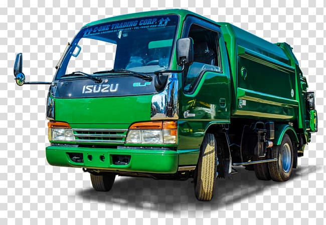 Commercial vehicle Isuzu Forward Isuzu Motors Ltd. Mitsubishi Fuso Fighter, garbage trucks transparent background PNG clipart