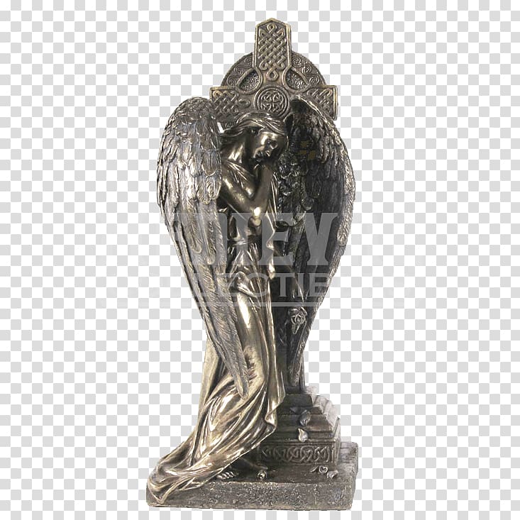 Statue Figurine Mourning Angel Sculpture, Zombie Survival Guide transparent background PNG clipart