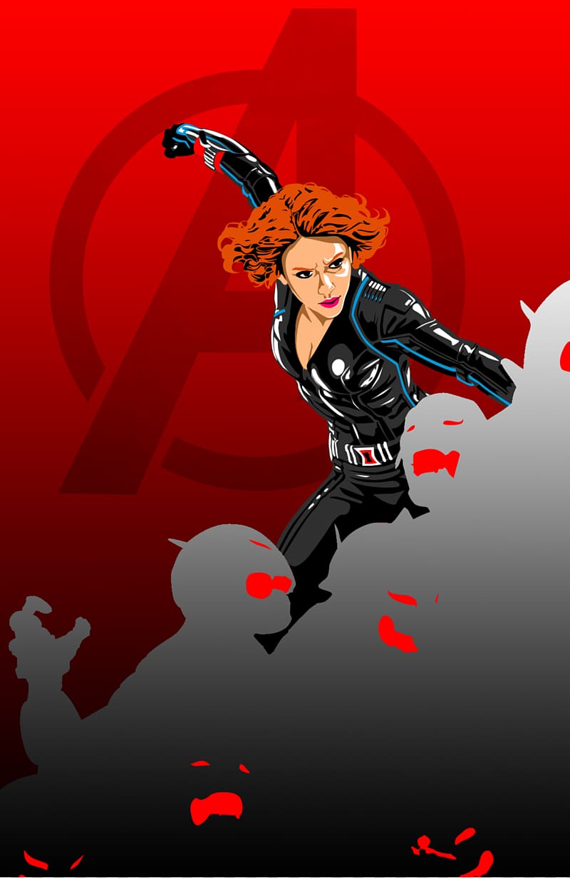 Black Widow Captain America Poster Art Marvel Comics, Black Widow transparent background PNG clipart