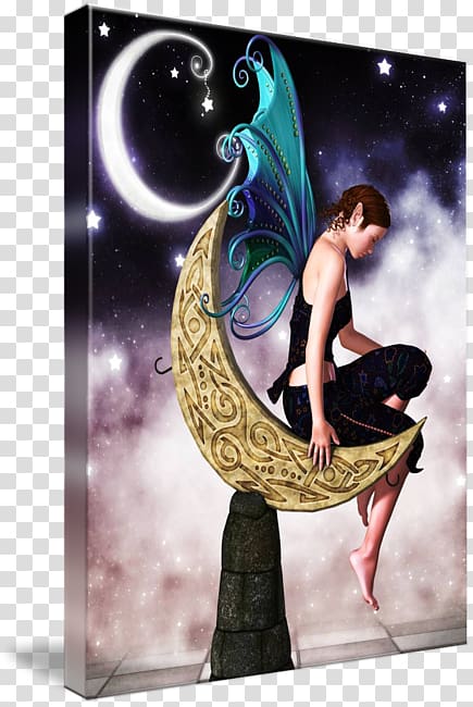 Fairy Moon Elf Art Sprite, moon Fairy transparent background PNG clipart