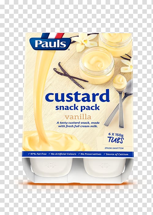 Cream Custard Milk Pauls Vanilla, Vanilla Custard transparent background PNG clipart