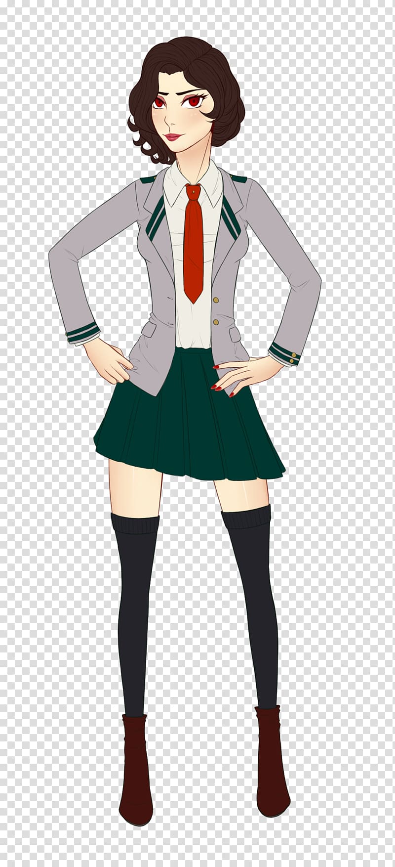 School uniform My Hero Academia Costume Black Widow, others transparent background PNG clipart