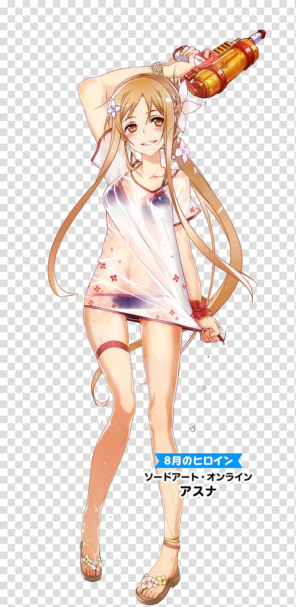 Asuna Sinon Kirito T-shirt Sword Art Online 2: Aincrad, asuna transparent background PNG clipart