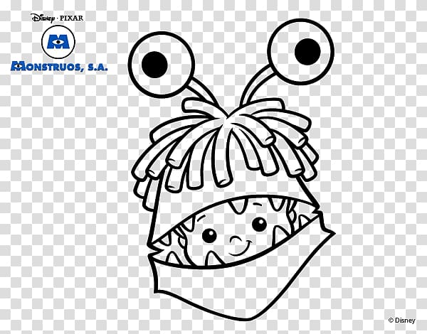 Coloring book Drawing Monsters, Inc., Monsters Inc boo transparent background PNG clipart