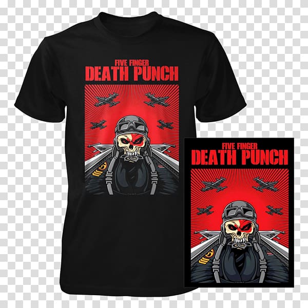T-shirt Five Finger Death Punch War Is the Answer Music Song, T-shirt transparent background PNG clipart