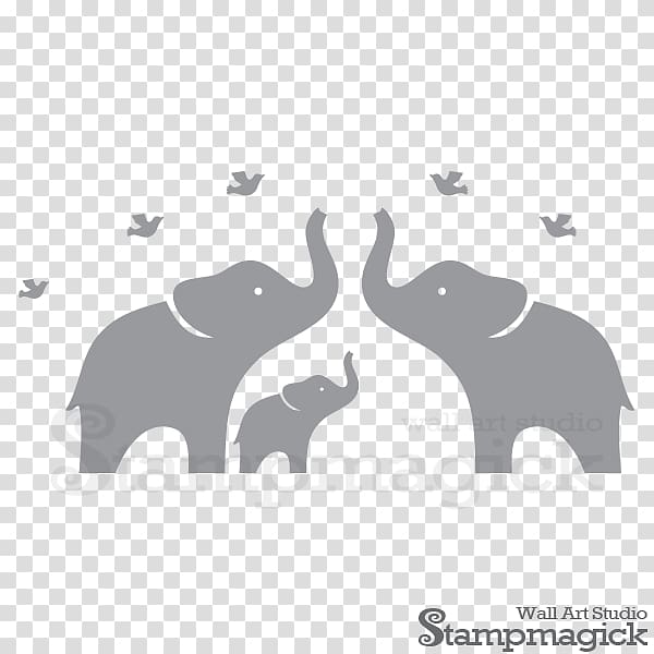 Wall decal Nursery Sticker, Elephant nursery transparent background PNG clipart