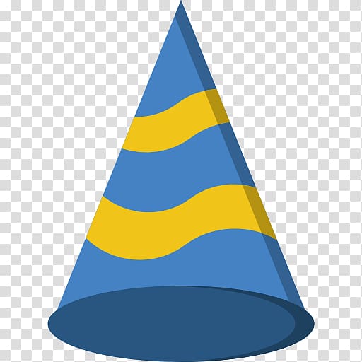 Party hat Product design Cone Cobalt blue, triangle transparent background PNG clipart