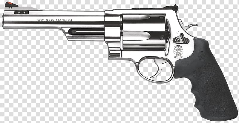 .500 S&W Magnum Smith & Wesson Model 500 Revolver Cartuccia magnum, Handgun transparent background PNG clipart