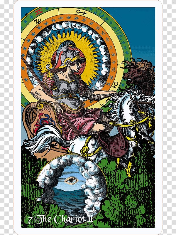 Tarot The Chariot Astrology Playing card Five of Cups, chariot transparent background PNG clipart