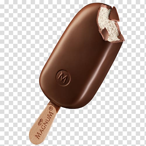 Ice cream Magnum Chocolate Wall\'s Eskimo Pie, ice cream transparent background PNG clipart